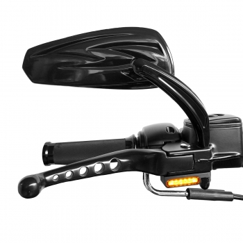 Nasty Lights LED Armaturenblinker - long - schwarz eloxiert oder Aluminium gebürstert - für Harley Davidson STREET