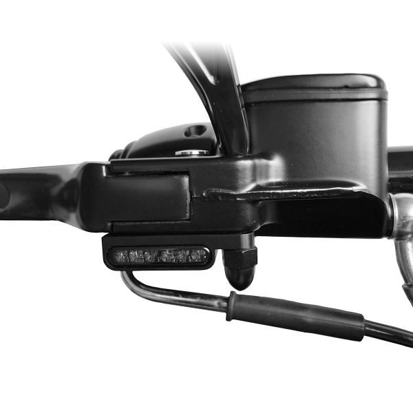 Nasty Lights LED Armaturenblinker - long - schwarz eloxiert oder Aluminium gebürstet - für KTM Modelle